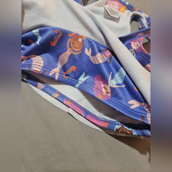 Toddler Girls 3 piece Mermaid Swim Set - Picture 3 of 8